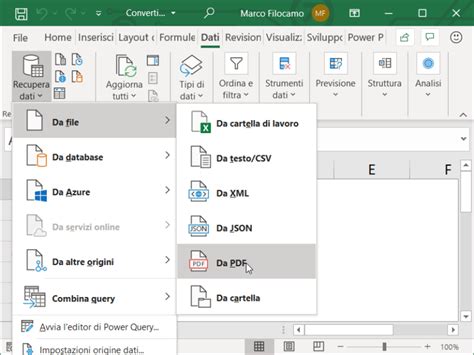 Come Convertire PDF In Excel Excel Per Professionisti