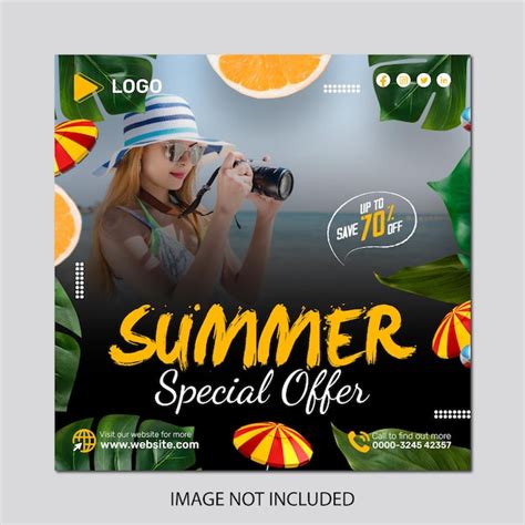 Affiche Pour La F Te De Plage D T Montre Une Femme En Bikini Et Un Maillot De Bain Psd Premium