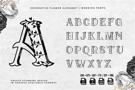 Modern Decorative Eastwood Alphabet - Font Kong