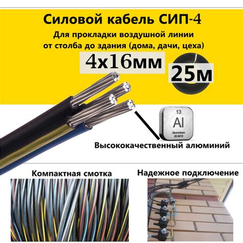 Силовой кабель Склад Электрика СИП-4 4 16 мм² - купить по выгодной цене ...