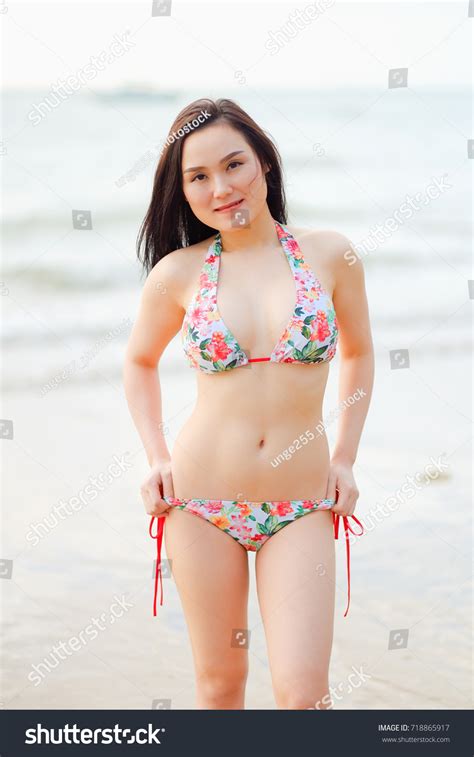 Portrait Sexy Asian Woman Wearing Bikini Stock Photo Shutterstock