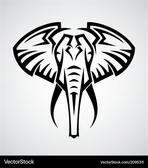 Tribal Elephant Royalty Free Vector Image Vectorstock