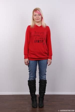 Blonde Teen With Cute Hair Tint Strips To Model Hot Ass XXX Dessert