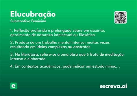O Que Significa Elucubrações - Elucubração - Significado e Sinônimo - escreva.ai