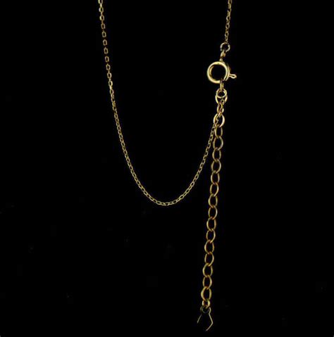 14k Yellow Gold Cz Circle Necklace Cable Chain Ebay