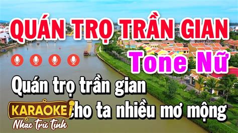 Karaoke Quán Trọ Trần Gian Tone Nữ Nhạc Sống Style Rumba Pro TH 3 YouTube