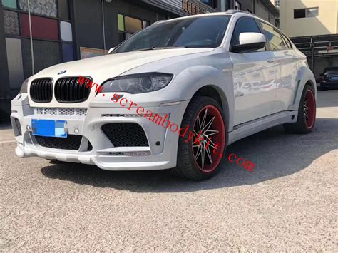 Bmwx6 Body Kit E71 Front Bumper Rear Bumper Side Skirts Fenders Hood