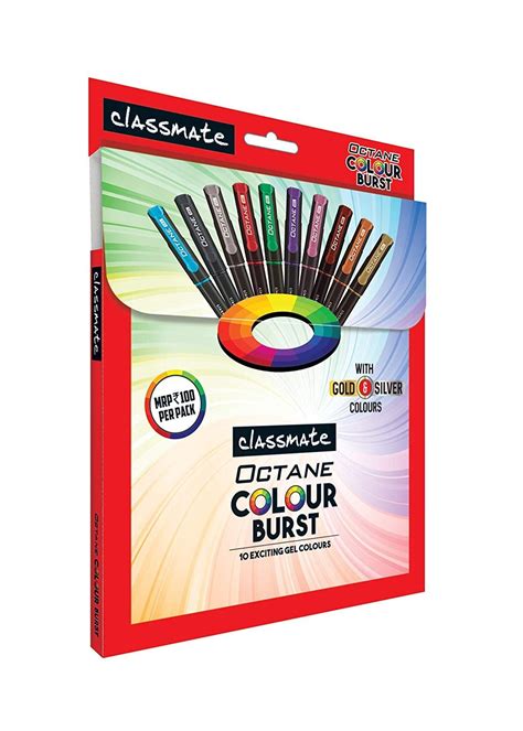 Classmate Octane Burst Multi Colour Pack Of