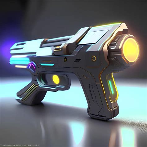 Futuristic pistol by Pickgameru on DeviantArt