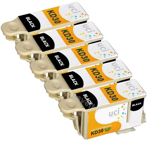 5 Kodak 30 Xl Black Ink Cartridge For Esp C315 C310 C110 C115 Hero Ebay