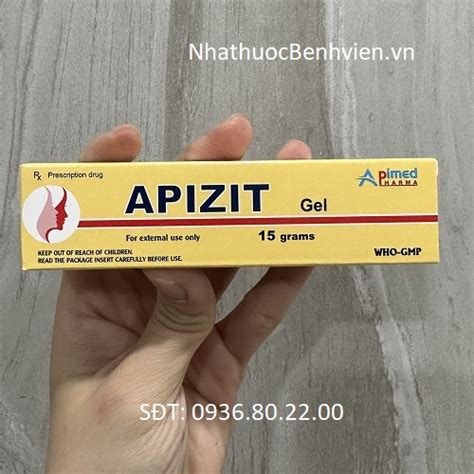 Thuốc Apizit Gel 15g Nhà Thuốc Bệnh Viện Bán Thuốc Theo Đơn