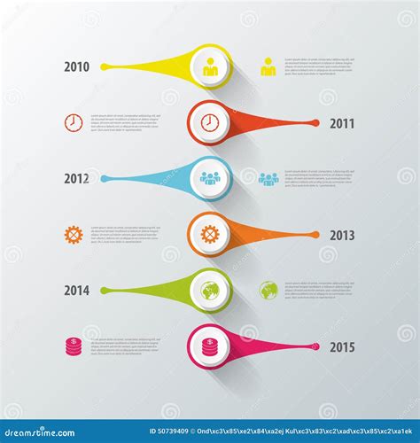 Infographic Timeline Design. Modern Template. Vector Stock Vector ...