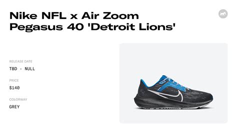 Nike Nfl X Air Zoom Pegasus 40 Detroit Lions Dz6000 001 Release Info