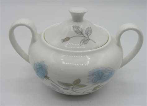 Wedgwood Ice Rose Lidded Sugar Bowl Etsy