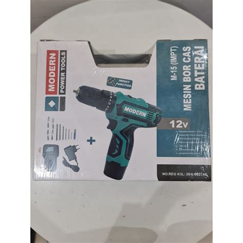 Jual Mesin Bor Cas Baterai M Cordless Drill Modern Shopee Indonesia