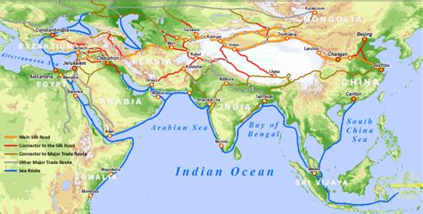 The Silk Road And Arab Sea Routes 11th And 12th Centuries Silk Road