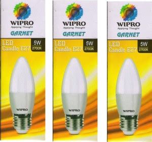 Wipro 5 W Candle E27 LED Bulb Price In India Buy Wipro 5 W Candle E27