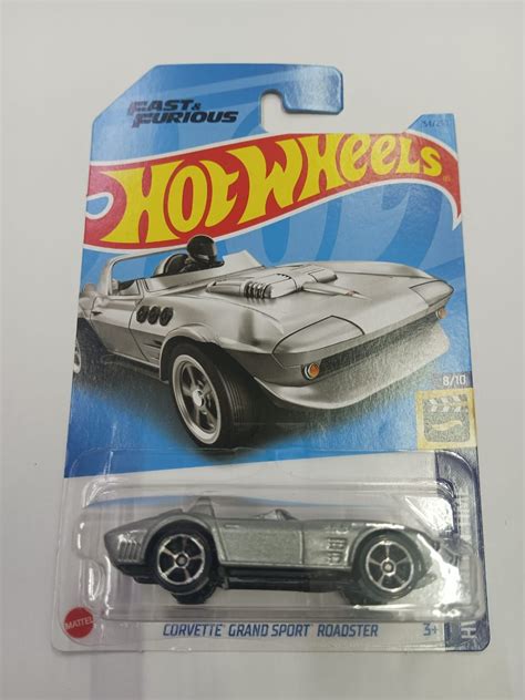 Hot Wheels H23 CORVETTE GRAND SPORT ROADSTER FAST AND FURIOUS GREY ABU HW Hotwheels Mobil Mainan