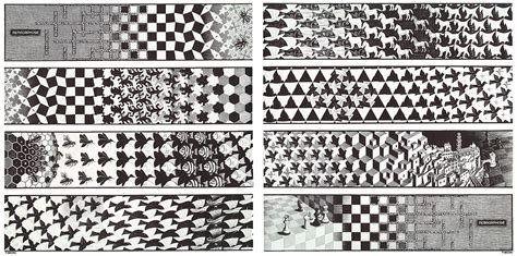 Escher M Optical Illusion Art Metamorphosis Iii Optical Illusion M