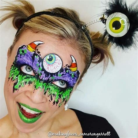 Crazy Halloween monster | Face painting halloween, Halloween makeup ...