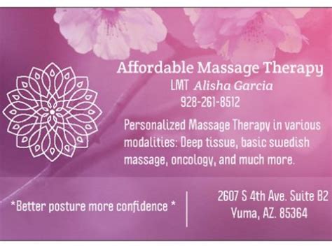 Alisha Garcia Massage Therapist In Yuma Az