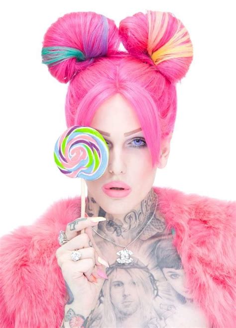 Cotton Candy Queen Jeffree Star Jeffree Star Pink Hair Candy Photoshoot