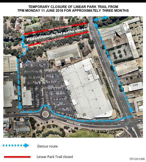 TEMPORARY CLOSURE OF LINEAR PARK TRAIL…