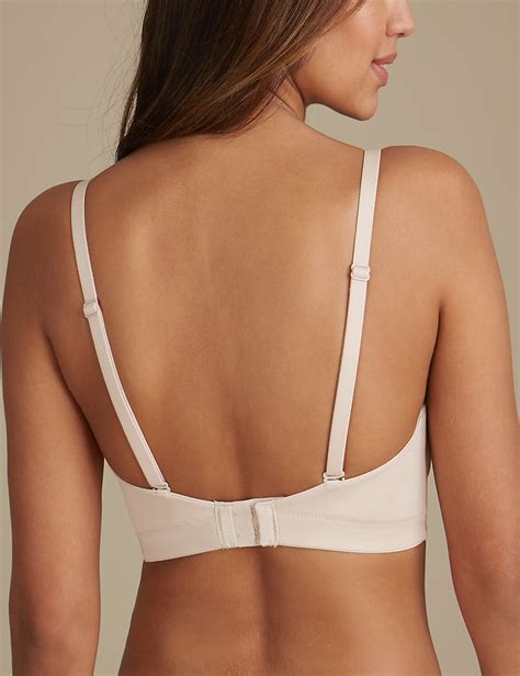 Marks And Spencer Mand5 Almond Low Back Padded Multiway Strapless Bra Size 32 To 40 A B C D