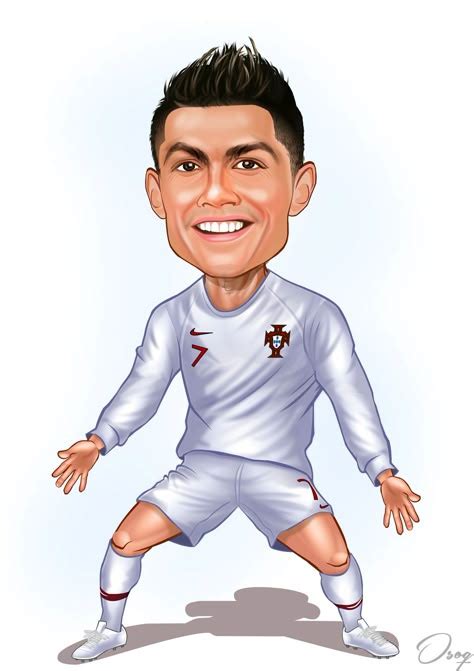 ronaldo cartoon drawing