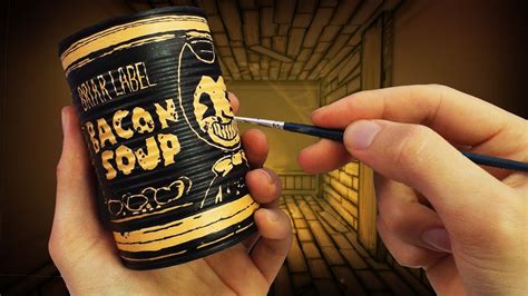 Bacon Soup Label Inspired By Bendy And The Ink Machine