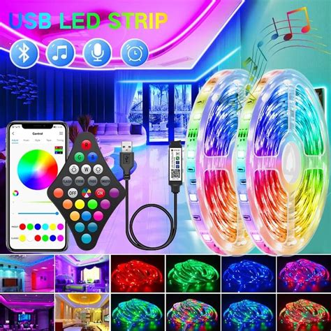 Led I Klar Eritler Bluetooth Usb V Led Erit Rgb Esnek Led Lamba