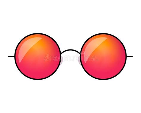 Ejemplo Del Vector De Las Gafas De Sol Del Inconformista E Ilustración