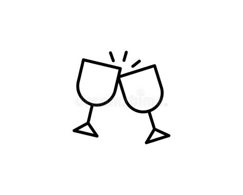 Cheers Champagne Outline Stock Illustrations 1 288 Cheers Champagne