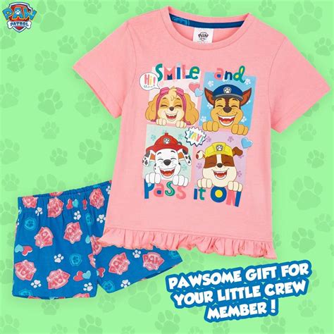 Paw Patrol Pyjama Short Fille Pat Patrouille Stella Pyjashort Pi Ces