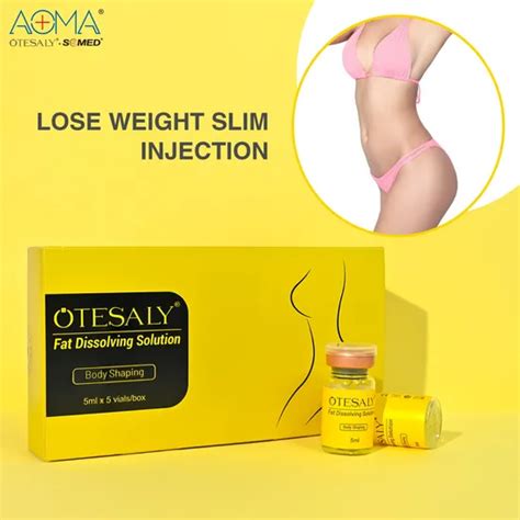 Top Rated Otesaly Fat Dissolving Mesotherapy Serum 5 Vials 5ml Adipose Layer Fat Dissolving