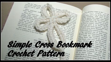 Easy Crochet Cross Bookmark Patterns Cross Stitch Patterns