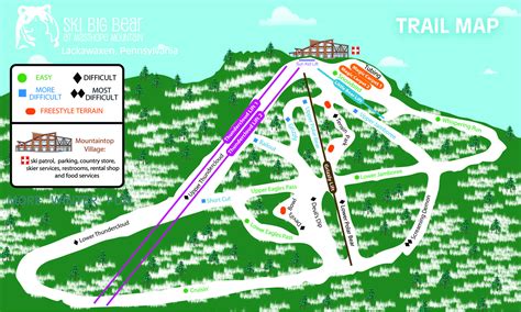 Ski Big Bear Trail map - Freeride