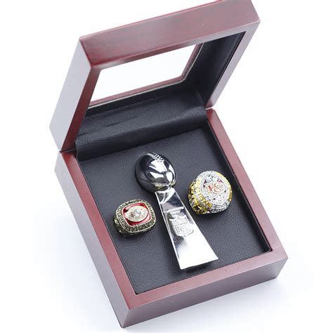 Kansas City Chiefs Premium Replica Championship Rings Set With Trophy ...