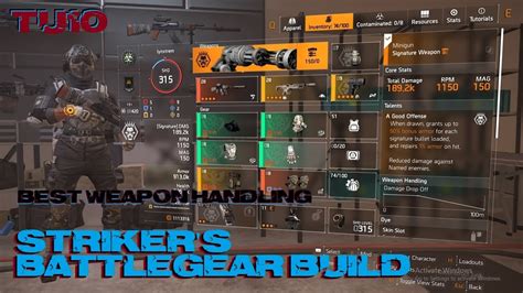 The Division Striker S Battlegear Build Gunner Specialization