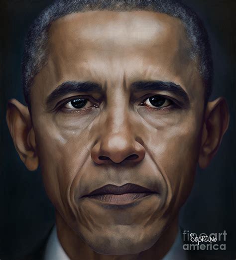 Barack Obama A Portrait Painting By Michael Soprano Fine Art America