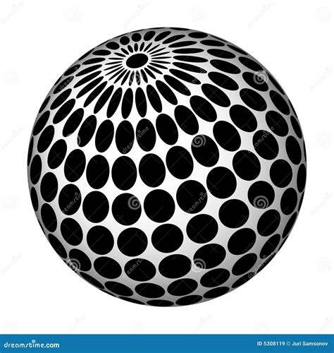 Abstract Sphere Stock Vector Illustration Of Curve Perforation 5308119