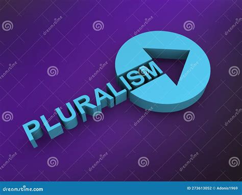 Pluralism Word On Purple Stock Illustration Illustration Of School