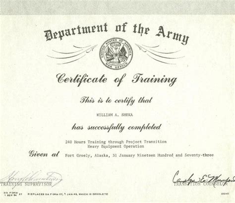 Us Army Training Us Army Training Certificates Inside Army For Training