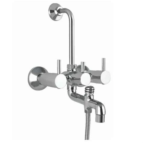 Basso Brass Florentine In Wall Mixer With L Bend For Bathroom