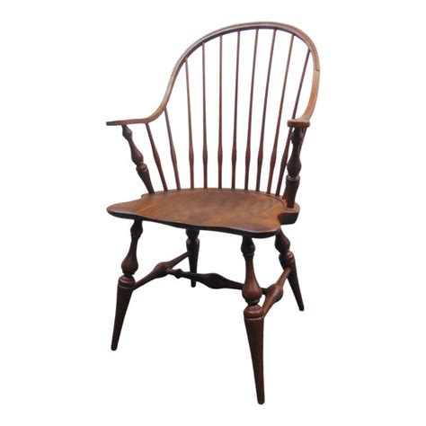 Windsor Cherry Bow Back Continuous Arm Chair Chairish