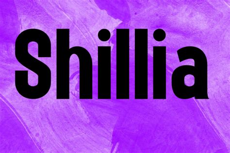 Shillia Font · 1001 Fonts