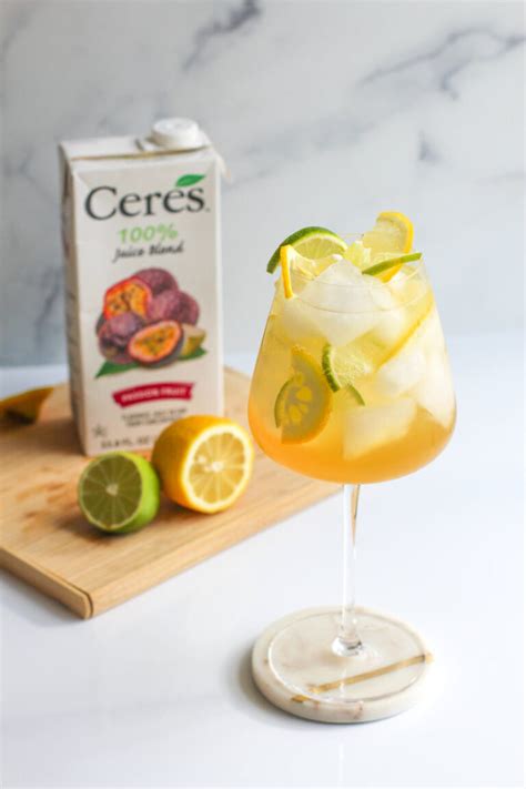 Passion Fruit Spritzer Recipe Ceres Juices