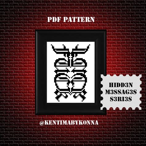 MATURE Cross Stitch Pattern PDF Hidden Message Fck Subversive Funny Chart Snarky Cross Stitch