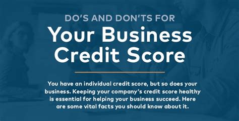 Dos And Donts For Your Business Credit Score Credit Absolute