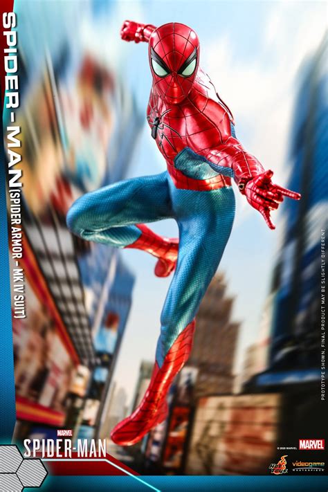 New Spider Man Mk Iv Spider Armor Suit Action Figure Swings Into Hot Toys Geektyrant